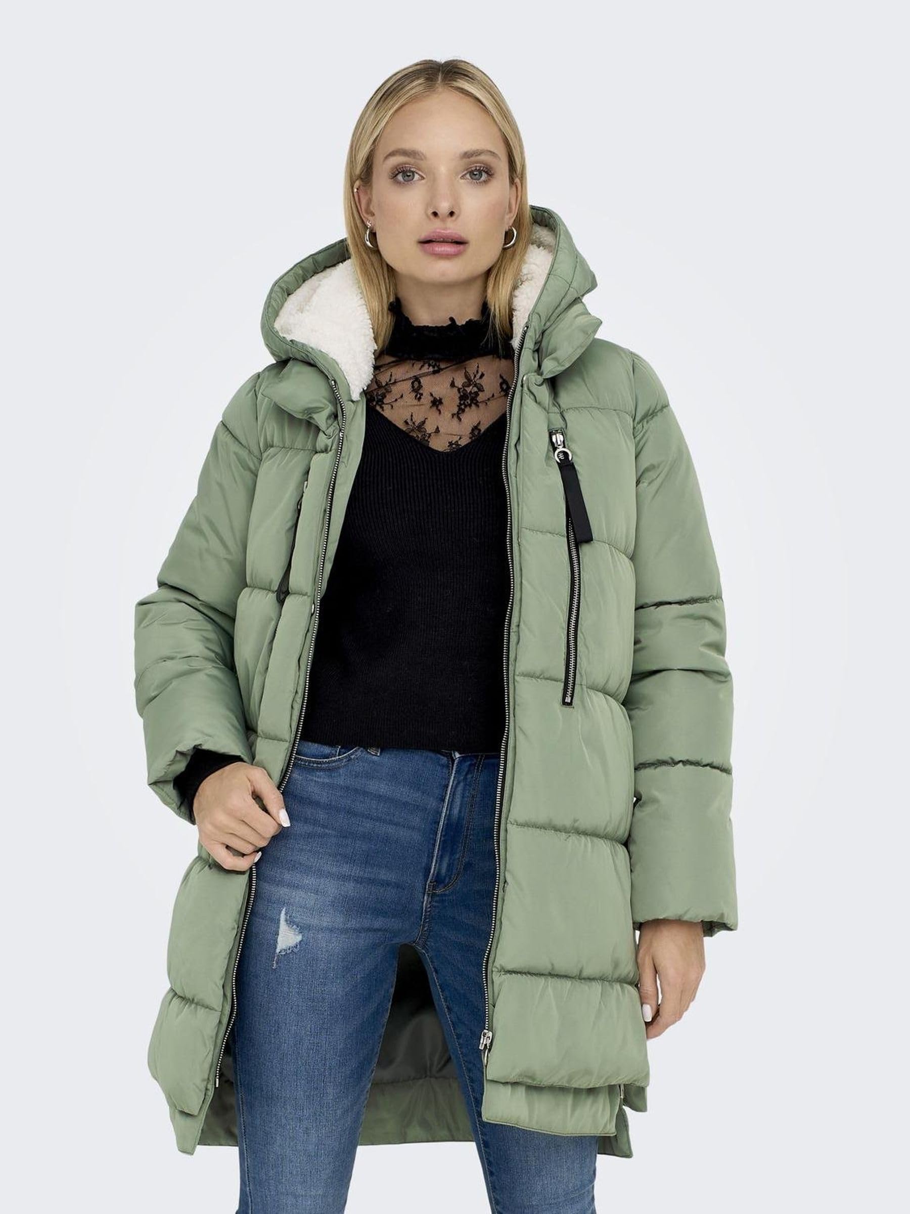 ONLY Onlnewnora Long Puffer Coat Life Cc Otw Chaqueta amortiguadora Mujer