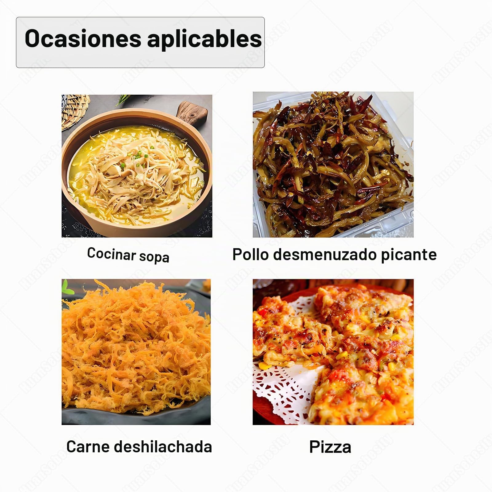 Desmenuzador De Pechuga De Pollo Eléctrico, Máquina De Desmenuzado De Carne De Pechuga De Pollo De 180w,Desgarrador Carne Eléctrico Con Hoja Acero Inoxidable Y Motor Alto