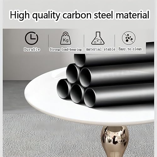 Miniatura 7 de Mesita de noche pequeña, mesa auxiliar redonda de pedestal, mesa auxiliar Art Deco, mesa auxiliar moderna, mesa auxiliar para sala de estar,