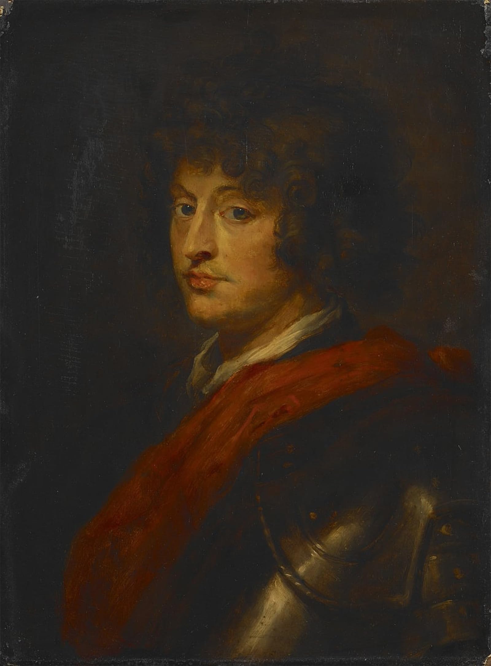 ARTXLXXBN Famous Painting Canvas Artwork Graffiti Print Young Man in Armor by Peter Paul Rubens Portrait Canvas Image for Home Decor 60x90cm