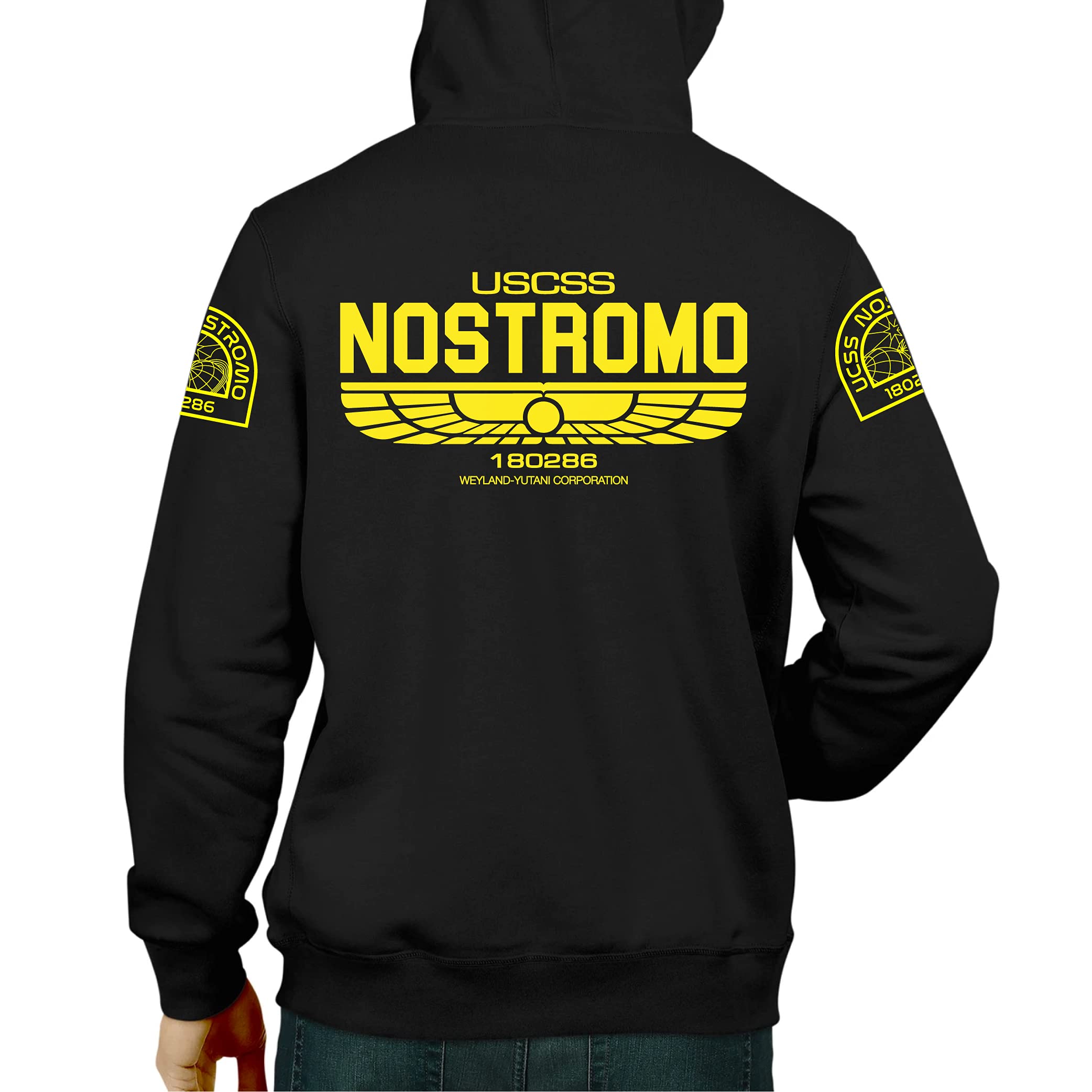 El Desván Nerd Weyland Spaceship Jacket - Sudadera con Capucha para Hombre
