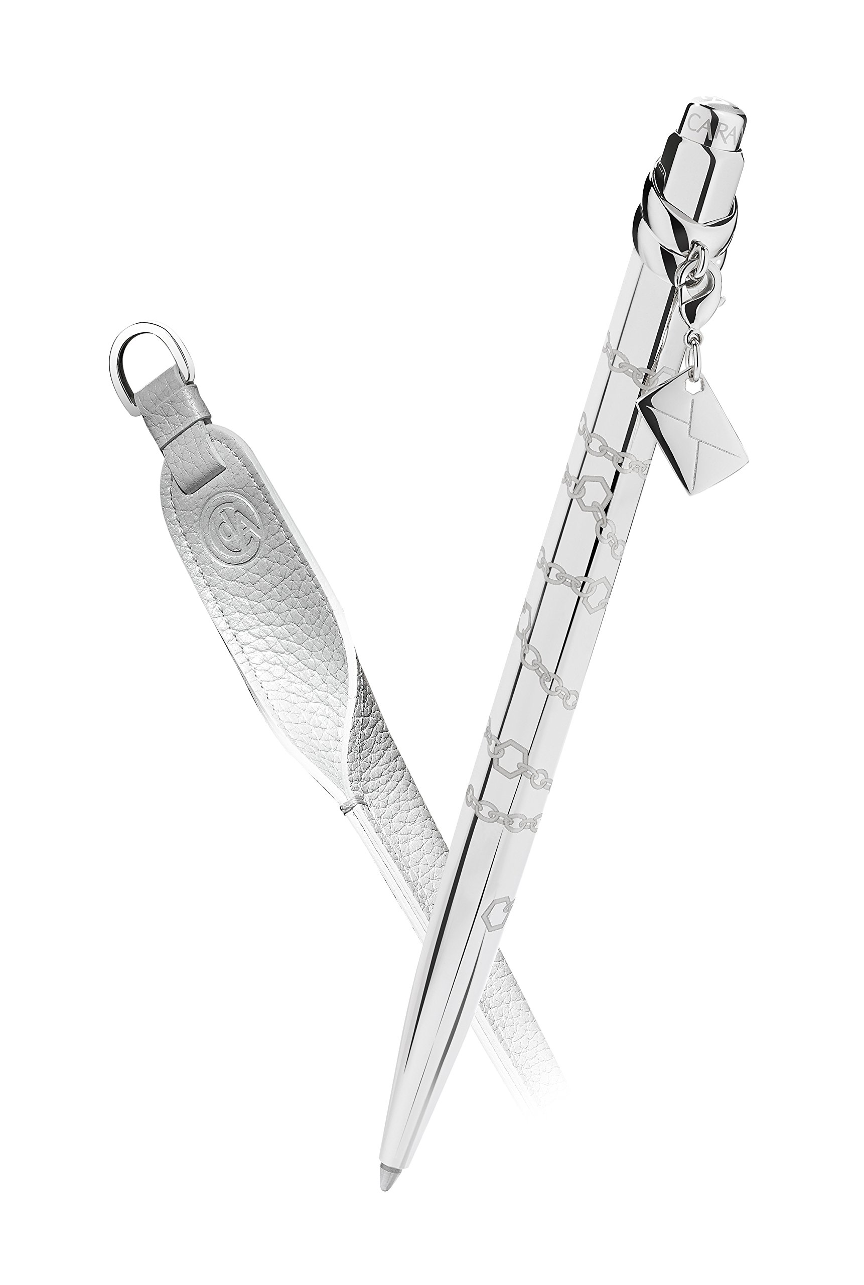 Caran d'Ache Ecridor Madmoiselle Leather Pen Holder, Grey - Image 2