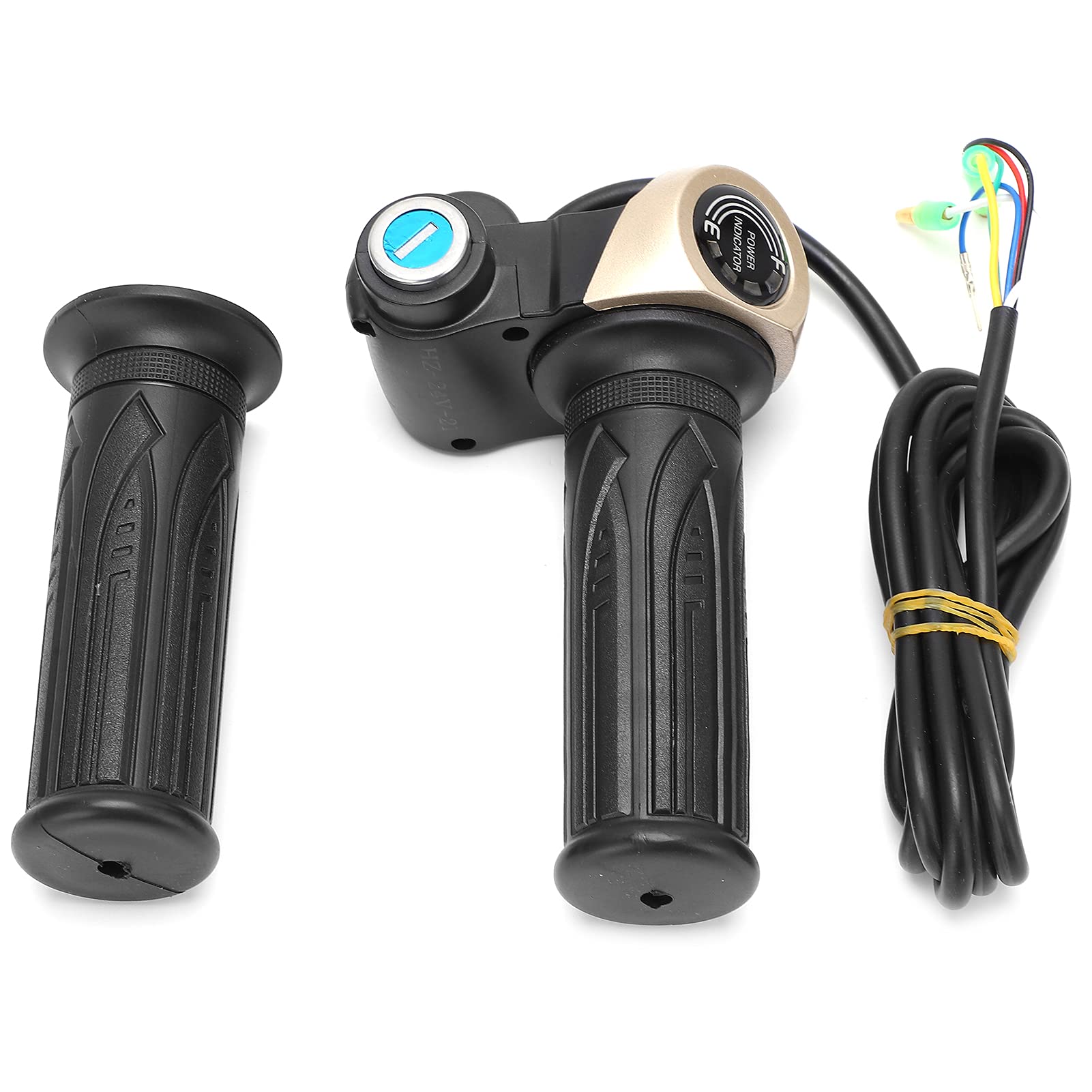 Poignée d'accélérateur de vélo électrique 24 V, Affichage LED, accélérateur de Guidon de Scooter étanche, mécanisme de Torsion en Caoutchouc, 22 mm, Accessoires de Conversion pour