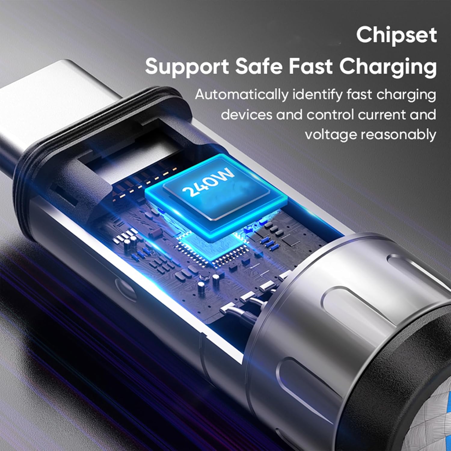 C to C 240W Charging Cable with Wearable Bracelet Design - 5A Fast Charging USB-C Cable Phone Crossbody&Wrist Strap Lanyard, Portable Fashion Fast Charger Cable (0.3m/11.8in,Black) 0.3m/11.8in Black image 5 of 7 B0FJRNRC6J