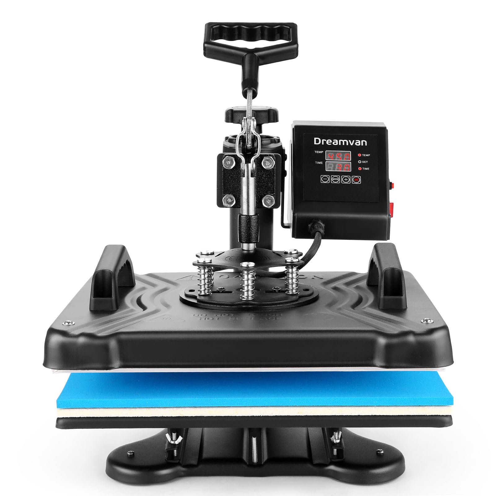 Pressa Caldo 8 in 1, 30 x 38 cm Macchina di sublimazione Tessile Heat Press Girevole a 360 Gradi per DIY t Shirts/Tazza/Cappello/Piatto/Cappello