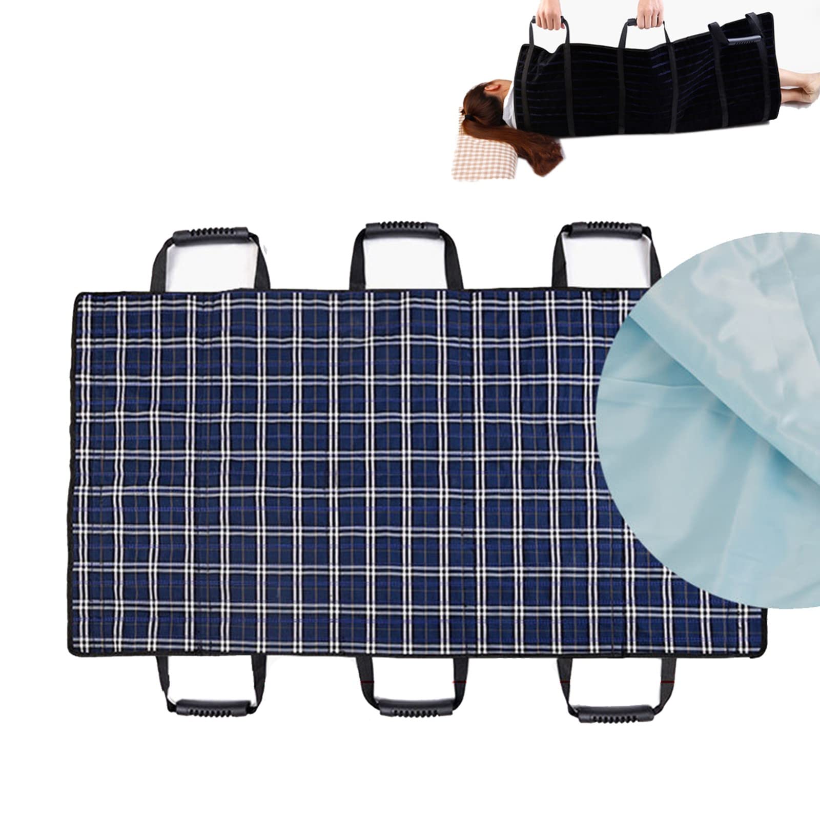 Cinturón móvil de Transferencia con Asas,Impermeable Correas de Transferencia Multifuncional Cuidado de la Cama de enfermería Cinturón de Transferencia para para Ancianos Ancianos y Pacientes