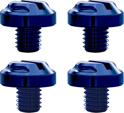 Miniatura 8 de AVERZELLA 4 tapones de agujero para espejo de motocicleta pernos 2 regulares2 reversos M10 x 125 negro M102 regular  2 reversos Azul / Patchwork,