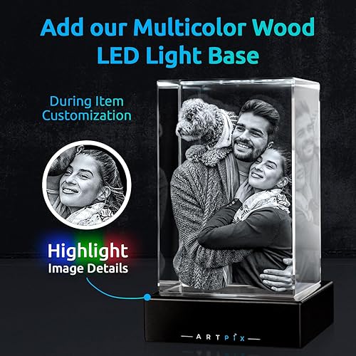 Miniatura 2 de ArtPix 3D - Cristal - Rectangular - Personalizable