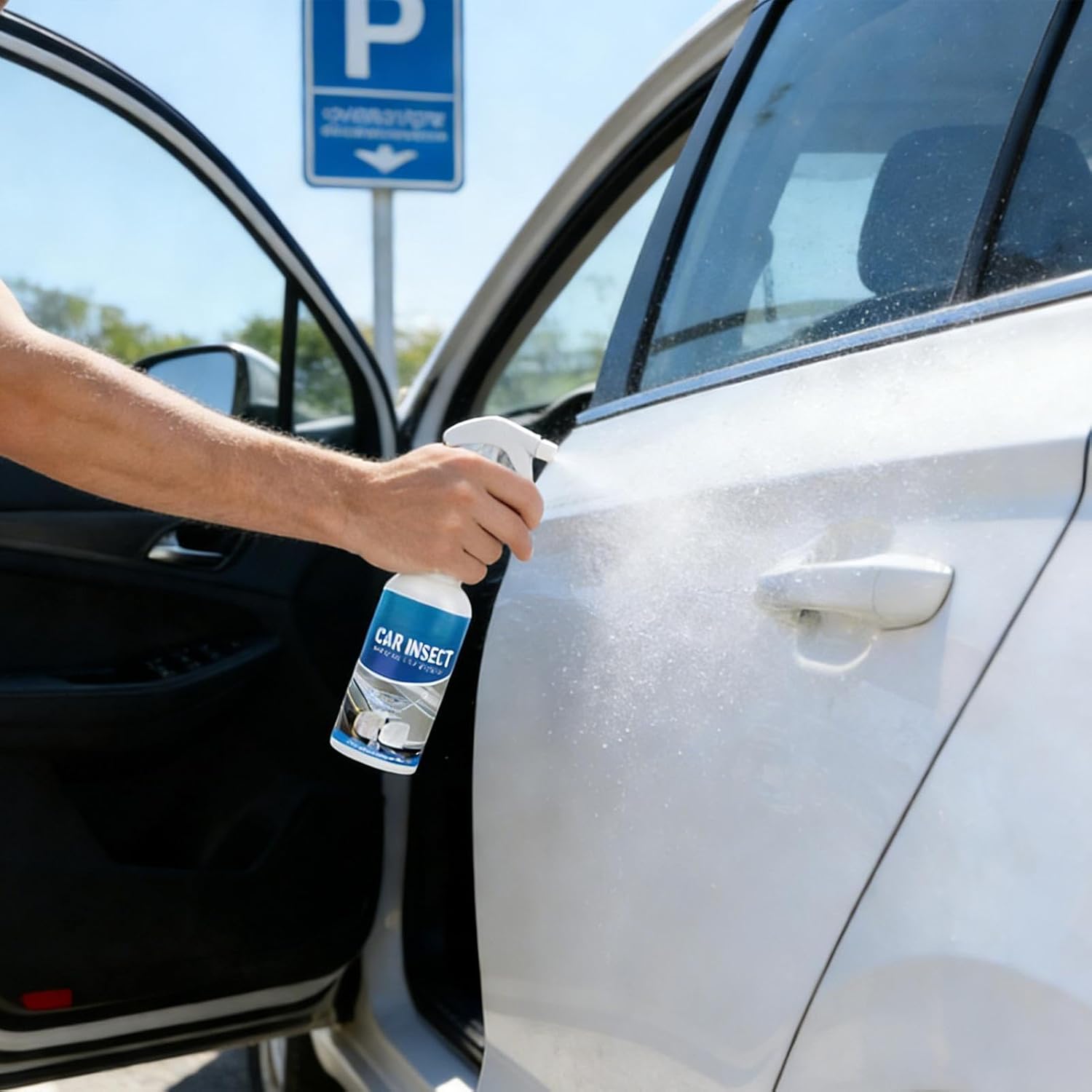 Car Window Cleaner, 100ml Quick Auto Spray, 100ml Glass Oil Film Remover, Bottle Material Lightweight Design, Auto Glass Cleaner With Fast Action, Vehicle Detailing Maintenance Care
