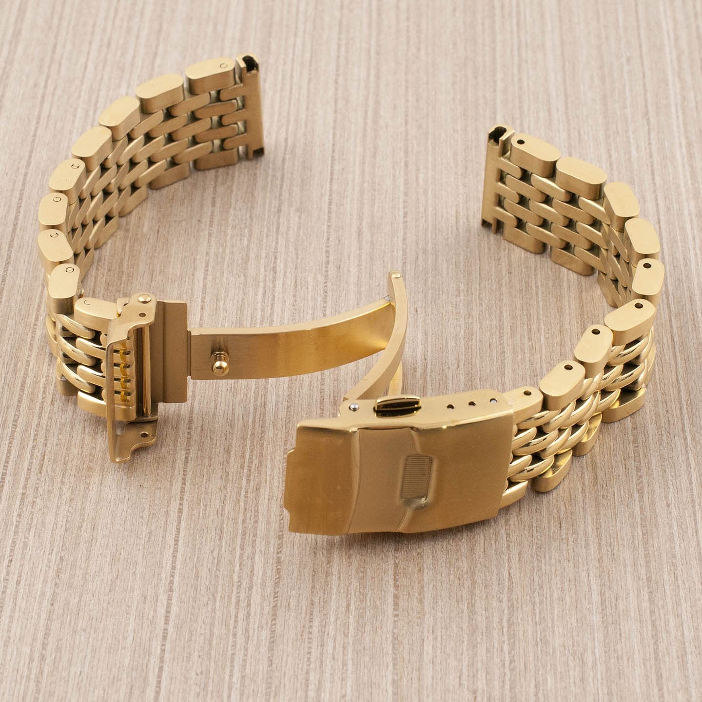 StrapHabit Watch Bracelet for Q Timex Band Replacement fits 36mm, 38mm, 40mm, M79, GMT, Chronograph - TQ18 Quick Release Beads of Rice Bracelet Strap - Stainless Steel Vintage BOR 18mm