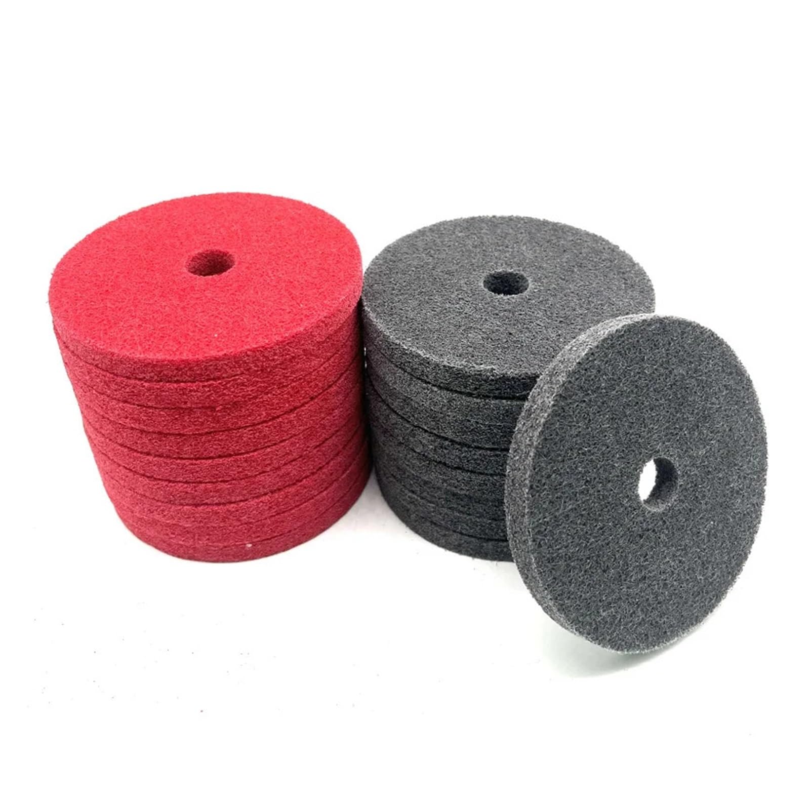 Disco di Lucidatura in Cotone 1pc Ruota di Lucidatura in Fibra Nylon Feltro Lana Panno Cotone Non Tessuto Mola Ceramica for Metallo 75 * 10mm 4 "Pollici