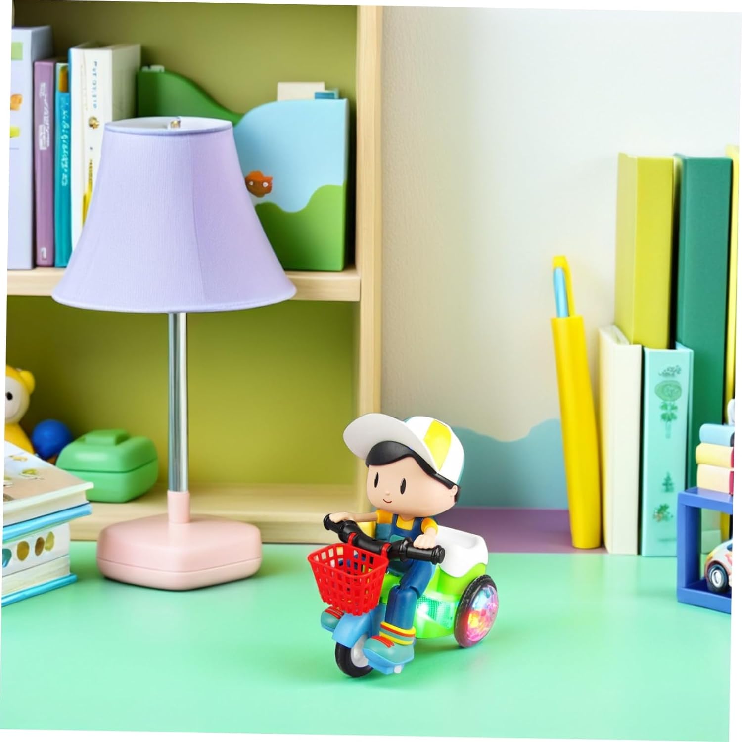 Tricycle for Creative Intelligent Tricycle with LED Lights Easy Installation Suitable for Boys No Battery Required