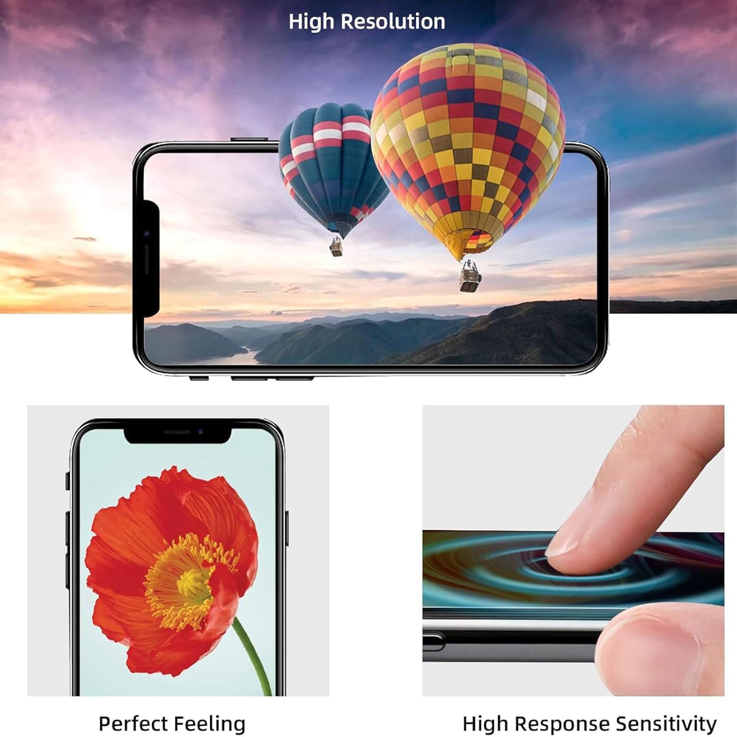 Amazon.co.jp: jasfiuay for iPhone 14 Pro Max 液晶パネル 画面交換