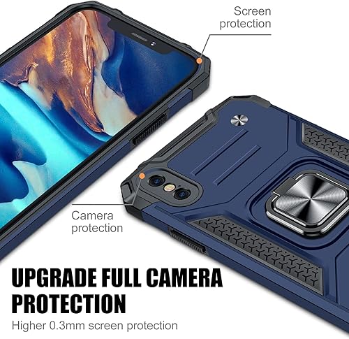 Miniatura 46 de JAME Funda para iPhone 12 Pro Max con protectores de pantalla, 2 unidades, protección contra caídas de grado militar, fundas protectoras