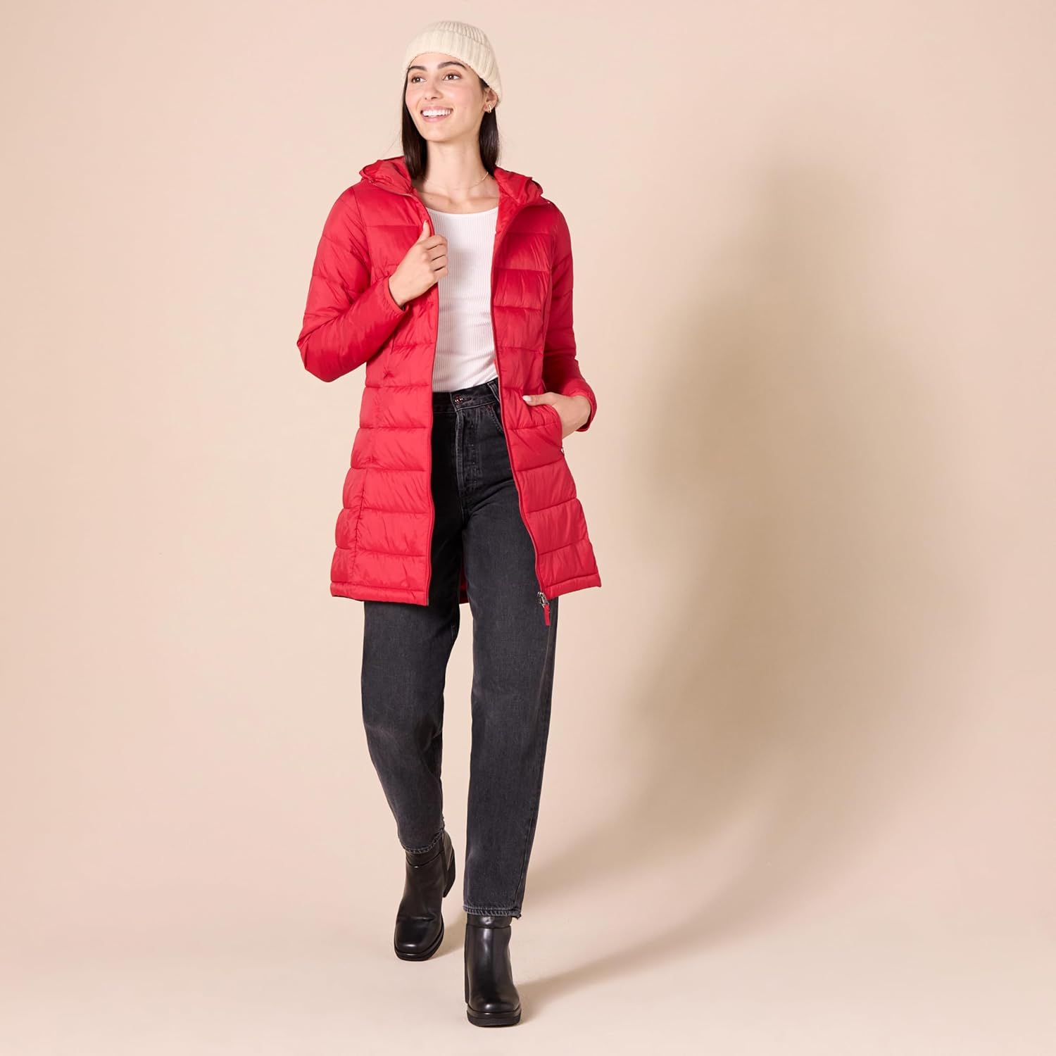 Amazon Essentials womens Lightweight Water-Resistant Packable Hooded Puffer Coat (Available in Plus Size) - Image 5