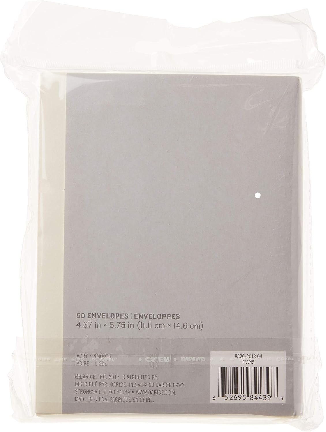 Darice Smooth A2 Envelopes, 4.375 x 5.75-Inch, Ivory, 50-Pack