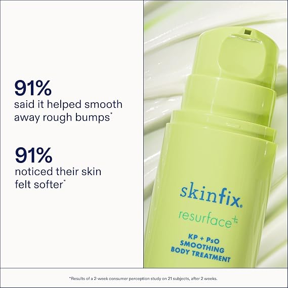 Skinfix KP + PsO Smoothing Body Treatment - 5.07 oz - Clinical-Grade Lactic Acid Smoothing Treatment for Keratosis Pilaris- and Psoriasis-Prone Skin - Safe for Sensitive Skin - Vegan, Cruelty Free