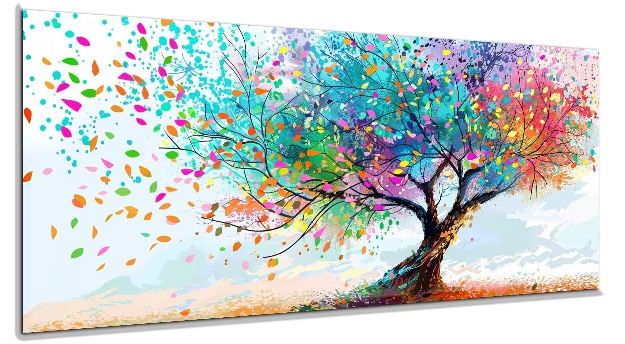 Lxmsja Peinture Numero Adulte avec Cadre, Peinture par Numéro Arbre De