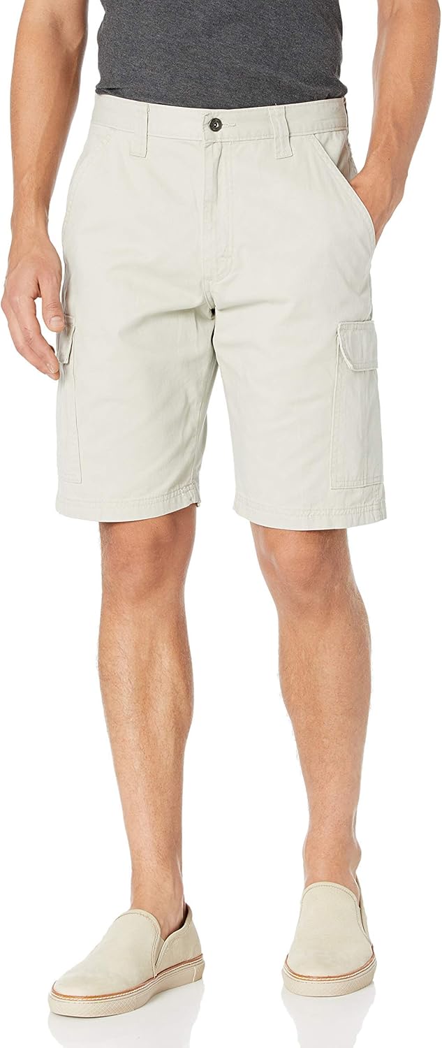 wrangler men's relaxed fit stretch cargo short