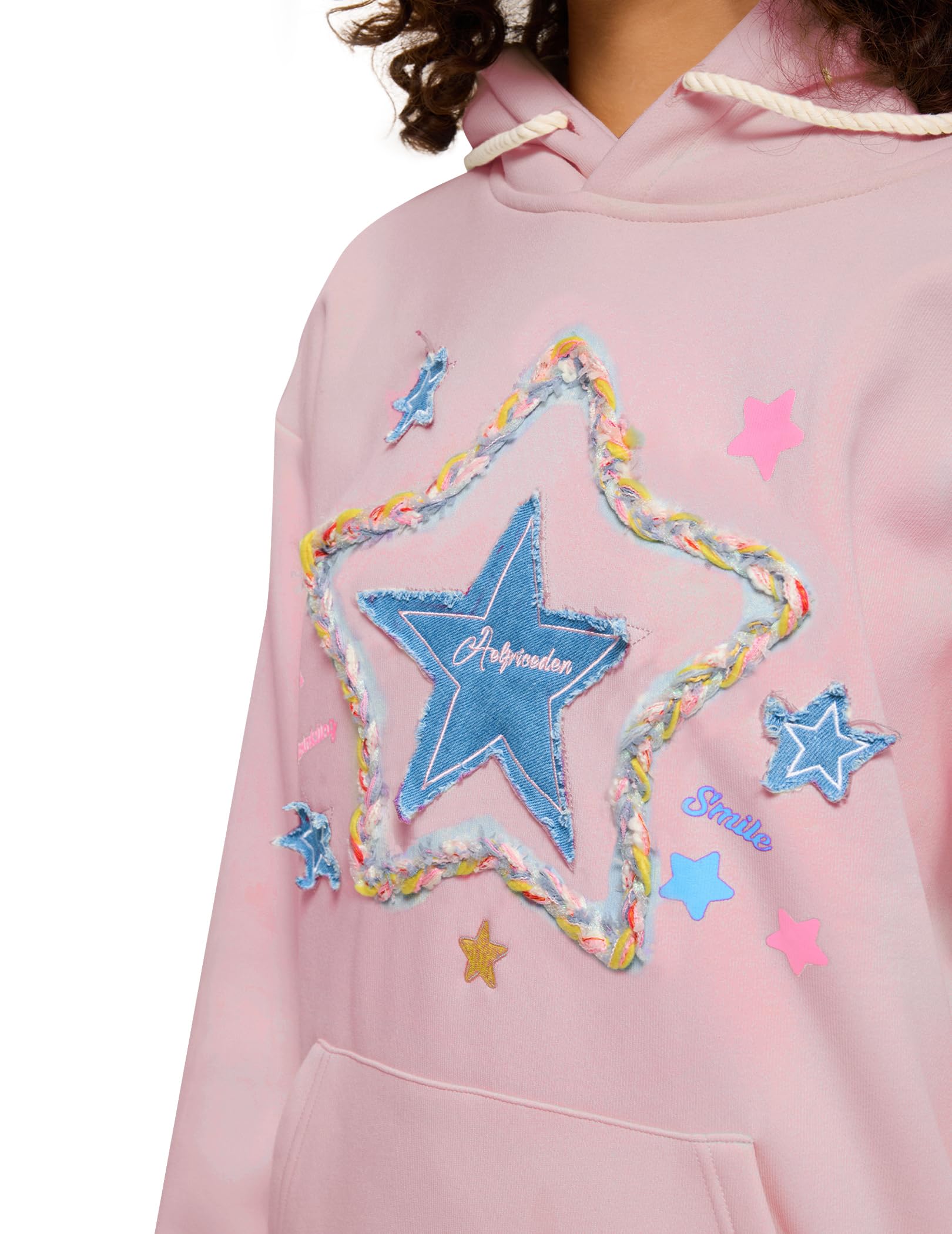 Aelfric Eden Damen Hoodie mit Kapuze Oversized Kapuzenpullover mit Tasche Pullover Langarm Sweatshirt Baumwolle Freizeit Hoody Oberteile