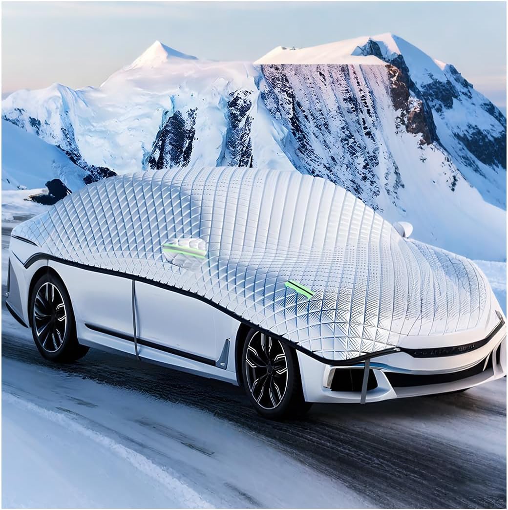 Car Windshield Snow Cover, 7-Layer Thickened Windproof Waterproof Windscreen Snow LCE Frost Protection, Automotive Exterior Windshield Ice Cover, Universal for Vehicles (66.9 × 19.7'')