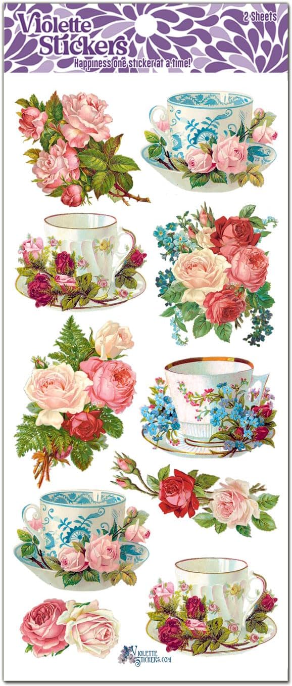 Violette Stickers Mini Teacups