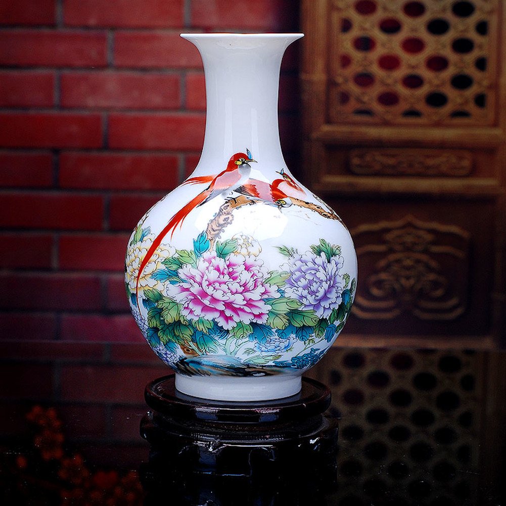 中国　工芸品　C hinese traditiona l arts Amazon.com: Vase Traditional Chinese Ceramic Porcelain