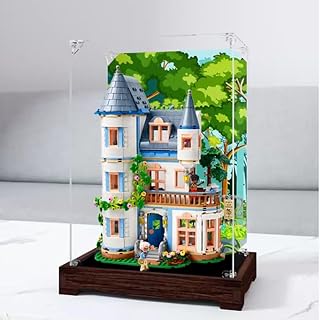 Acrylic Transparent Collectible Display Case for Lego 42638 Castle Bed and Breakfast Block Model. Display Case Showcase Dust Collection (Display Case Only) (1)