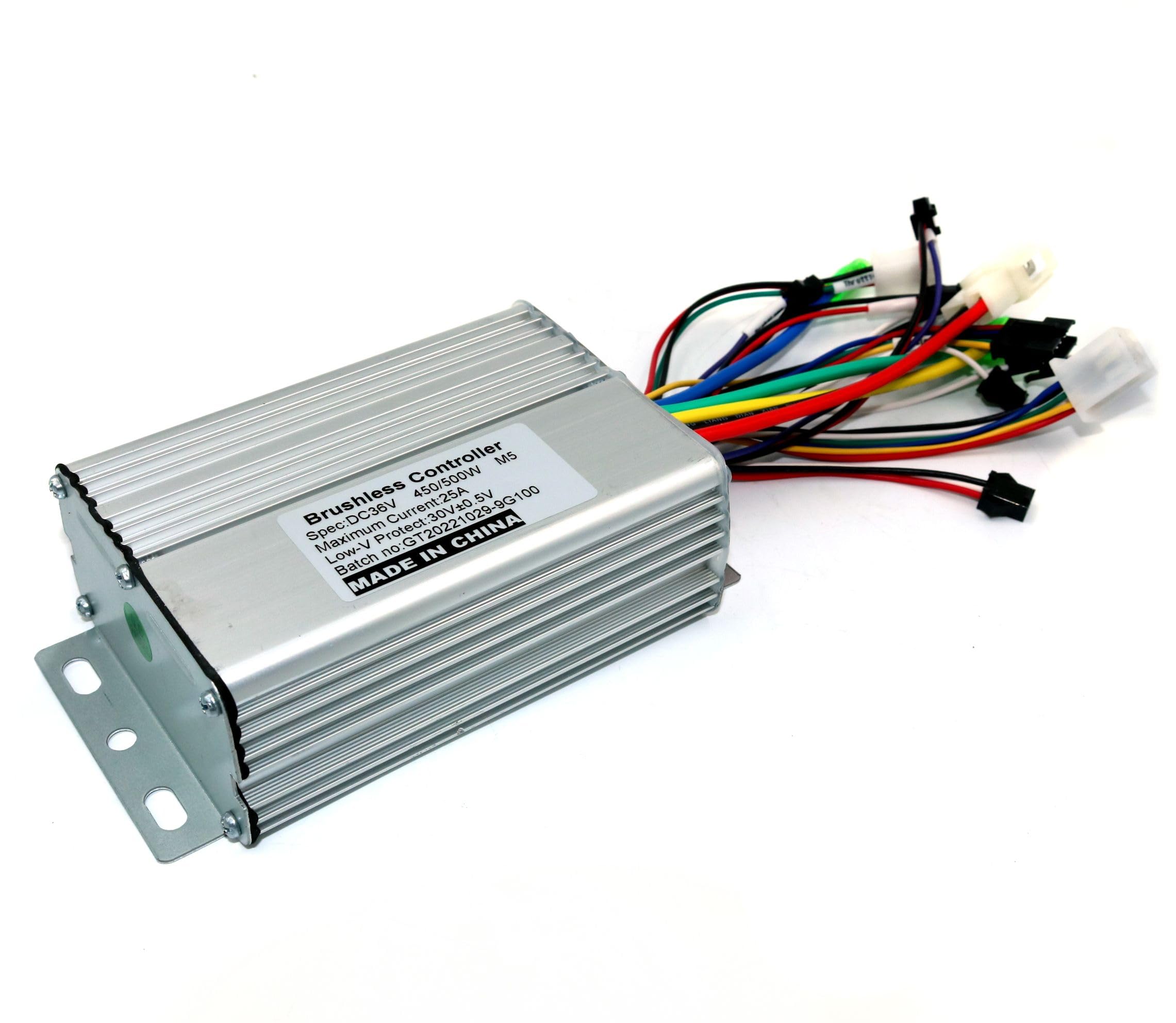 Brushless Motor Controller 36V/48V/60V 450/500W BLDC Motor Controller E-Bike Scooter Bürstenloser Geschwindigkeitstreiber und Display(36V Set)