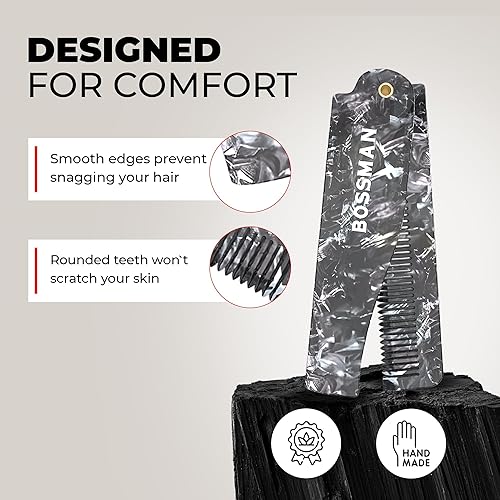 Vista 15 de Bossman MUDstache - Cera para bigote sin perfume para hombres (1 onza), fuerte retención de 24 horas, no pegajosa y fácil de aplicar para domar