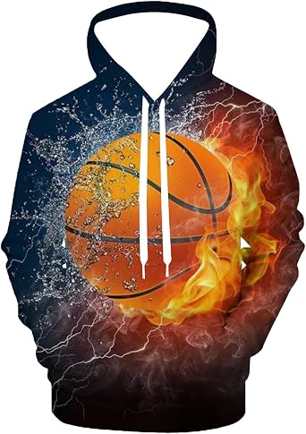 Cool Pullover Hoodie 3D Novelty Graphic Hooded Sweatshirt Hoodies for Men Women