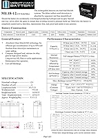 Vista 5 de ML18-12 - Batería de repuesto para UPS de 12 V 18 AH compatible con Power Patrol SLA1116-2