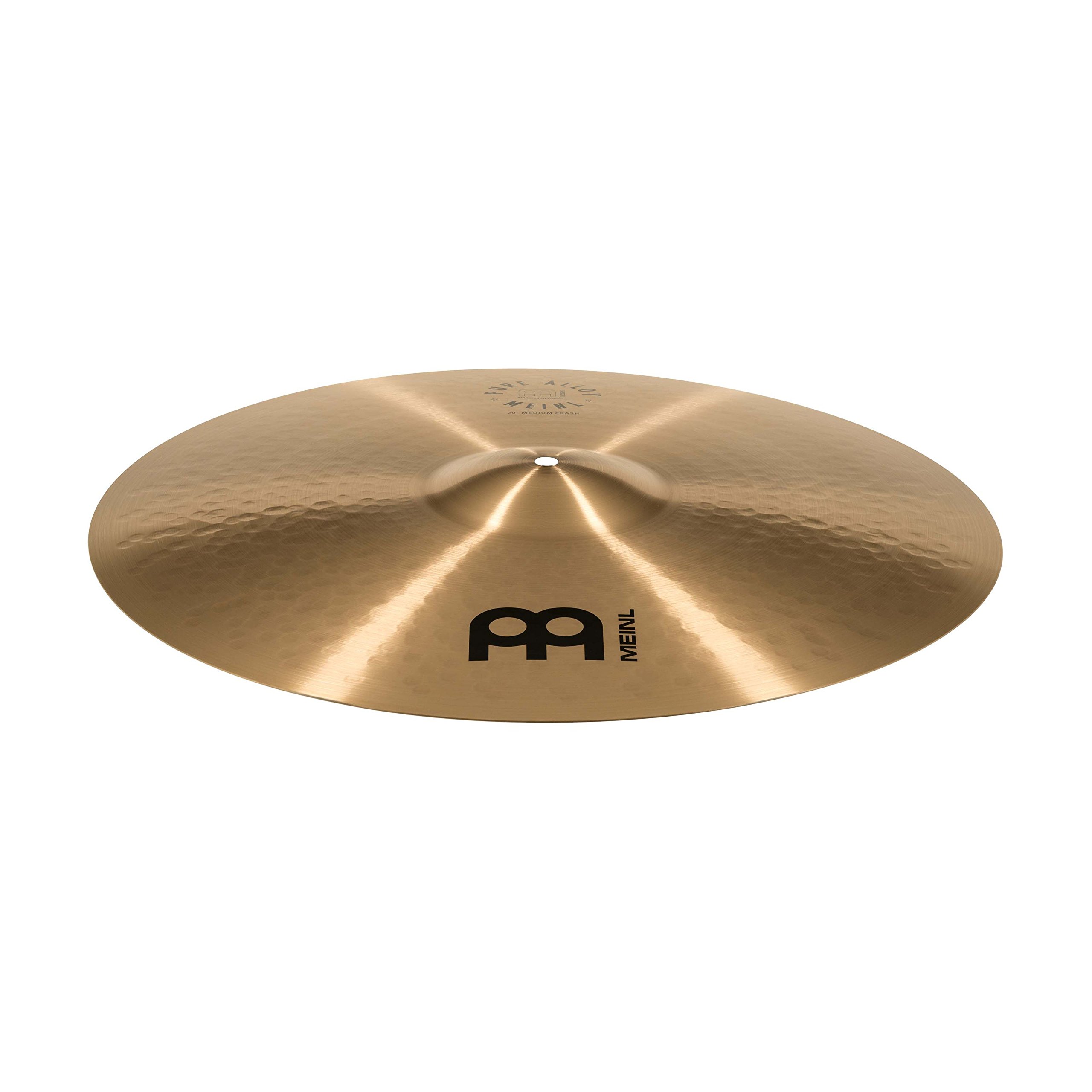 Meinl Cymbals Pure Alloy Piatto Crash Medium 20 pollici (50,80cm) per Batteria - Bronzo puro in Lega, Finitura Tradizionale (PA20MC)