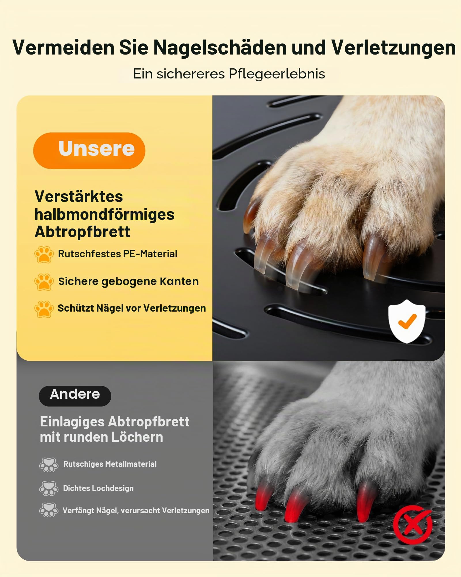 VEVOR Hundewaschstation aus Edelstahl, 1275x795x1435 mm Tierpflegewanne mit Rampe, Wasserhahn, Duschkopf, Hundebadewanne mit Leine für große, mittelgroße und kleine Haustiere (rechte Tür)