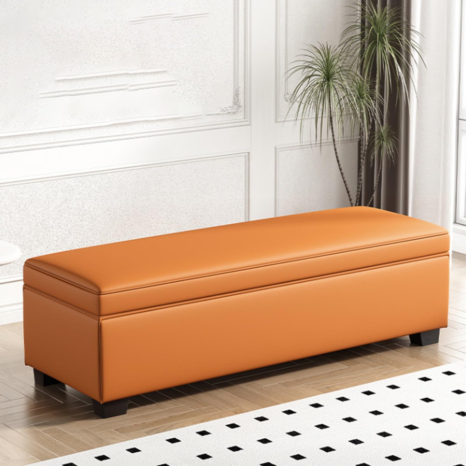 Banc pour changer chaussures idéal entrée et pouf de rangement salon