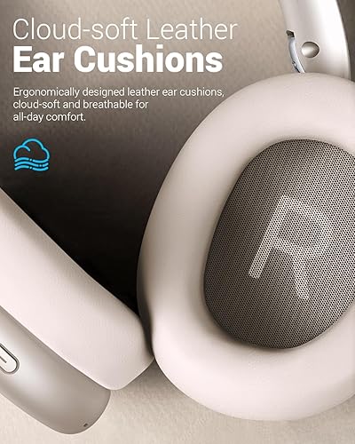 Miniatura 4 de Wentronic Y01 - Auriculares inalámbricos con cancelación de ruido Bluetooth 5.3, sobre la oreja, con micrófono, audio de alta resolución, 48 horas