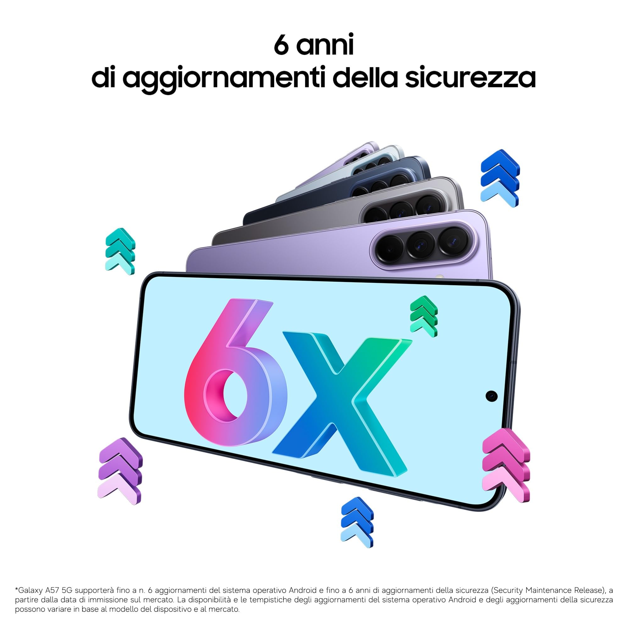 Samsung Galaxy A57 5G, 256GB, 3 anni di Garanzia, Smartphone sottile, Cerchia e Cerca, Gomma Oggetto, Volto Migliore, Tripla Camera, IP68, 5.000 mAh, Awesome Navy [Versione Italiana]