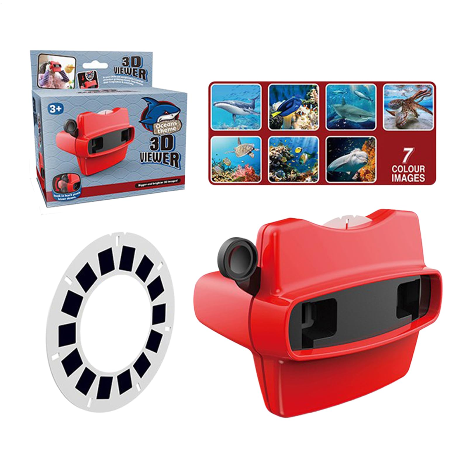 mefocou View Finder, 3D Retro Slide Educational Toys, Vintage Animal Viewer Camera, for Kids Adults Boys Classroom Home Preschool Living Room Bedroom Birthday Holiday Christmas