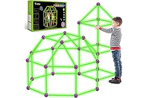 V-Opitos 140 Pack Glow in The Dark Toy Fort Building Kits