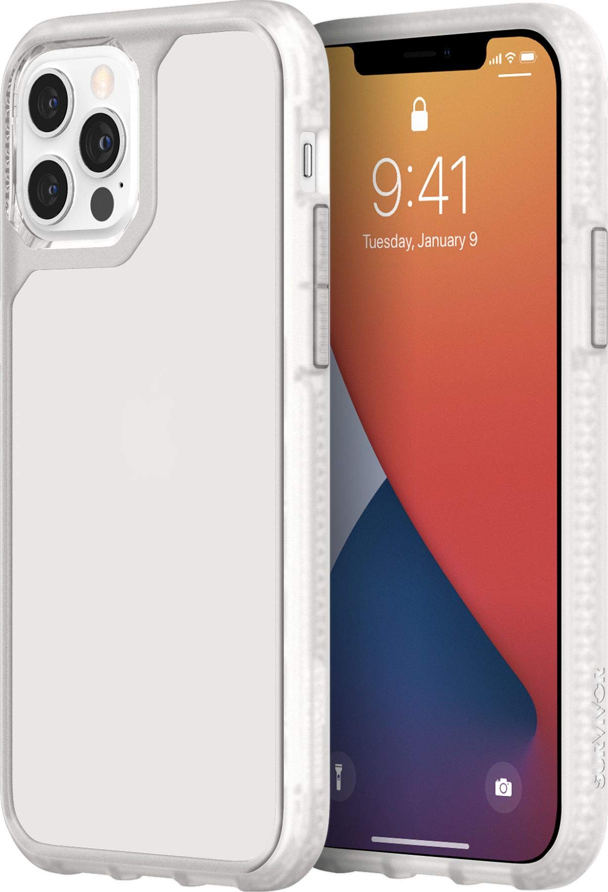 Griffin Survivor Strong GIP-048-CLR Protective Case for iPhone 12 & 12 Pro - Clear