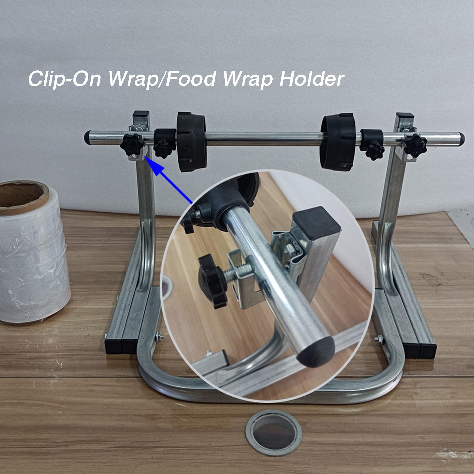 Dispenser For Rotoli Di Pluriball, Pellicola Estensibile For L'imballaggio | Salvaspazio con facile sostituzione, capacità di carico di 30 kg for spostamento e spedizione(25x90cm)