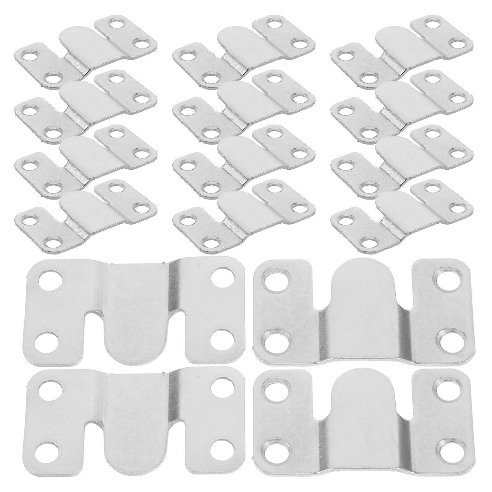 Gancho para cuadros grande SOIMISS de acero inoxidable con soporte empotrado para pared