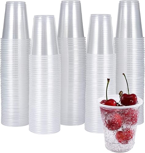 Miniatura 5 de Paquete de 300 vasos de plástico transparente de 3 onzas, vasos desechables para enjuague bucal para baño, pequeños vasos de plástico para expreso,