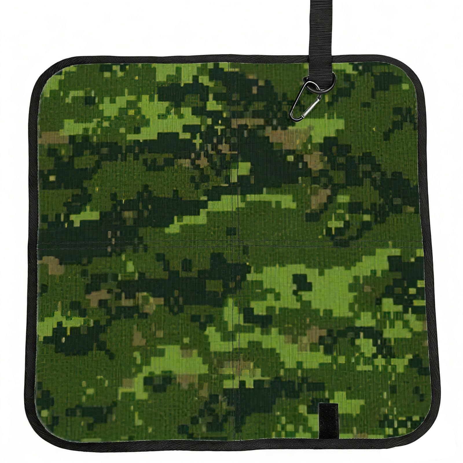 AYYQWE Green Army Digital Camouflage Print Foldable Seat Cushion Portable Chair Pad Office Commuting Picnic Camping Outdoor