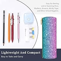 YINGD Trousse à Crayons Cylindrique En Marbre Rose Bleu Doré Avec