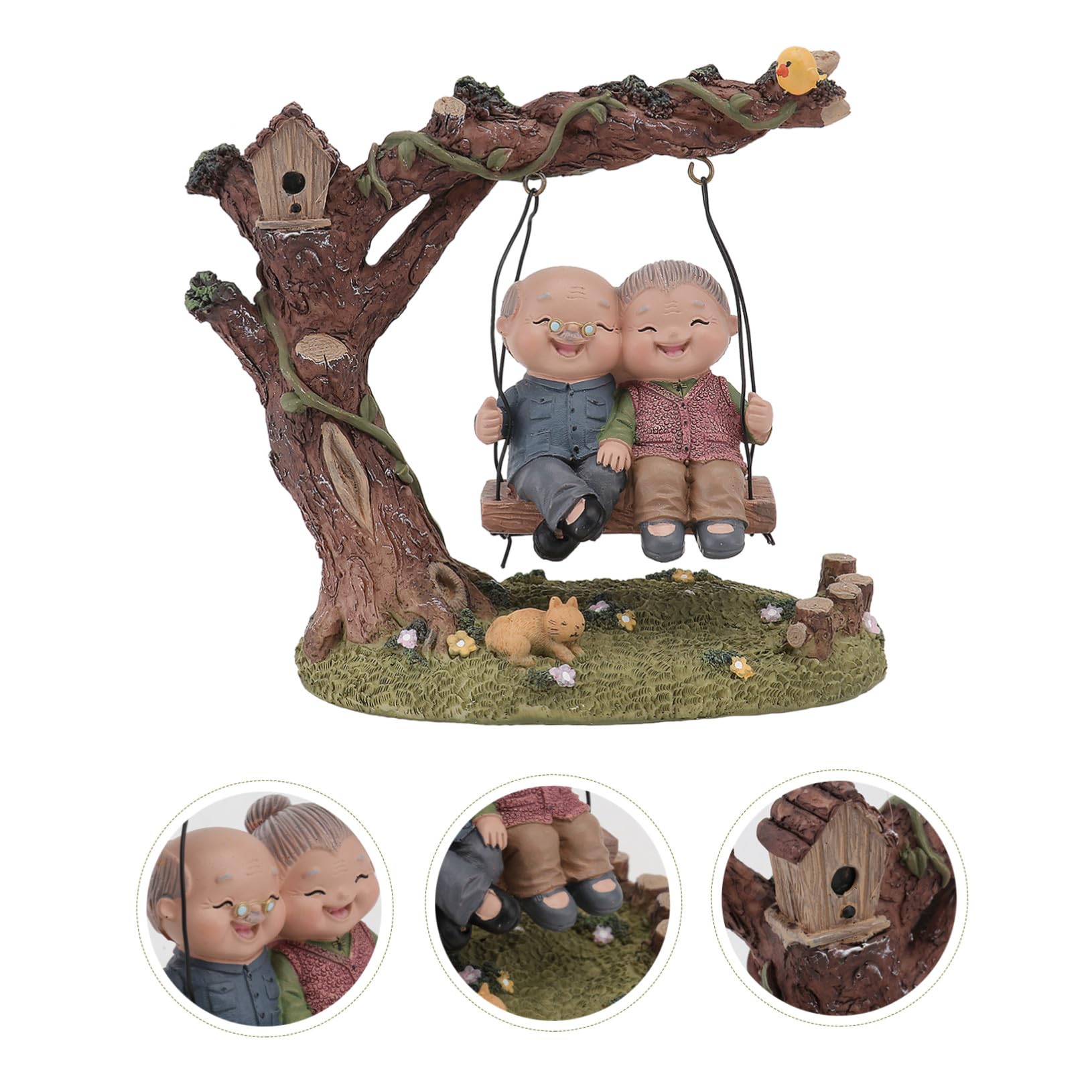 Figur Farbe Jubiläumsgeschenk als Zufällige Hochzeits mit Handgefertigtes Kunstharz Ornament Paar für Exquisiter Form Heimdekoration