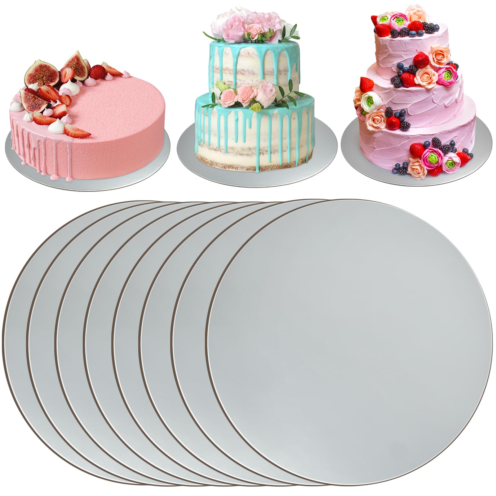 5x Tortenplatten 30cm Rund - Cake Boards Für Backwaren