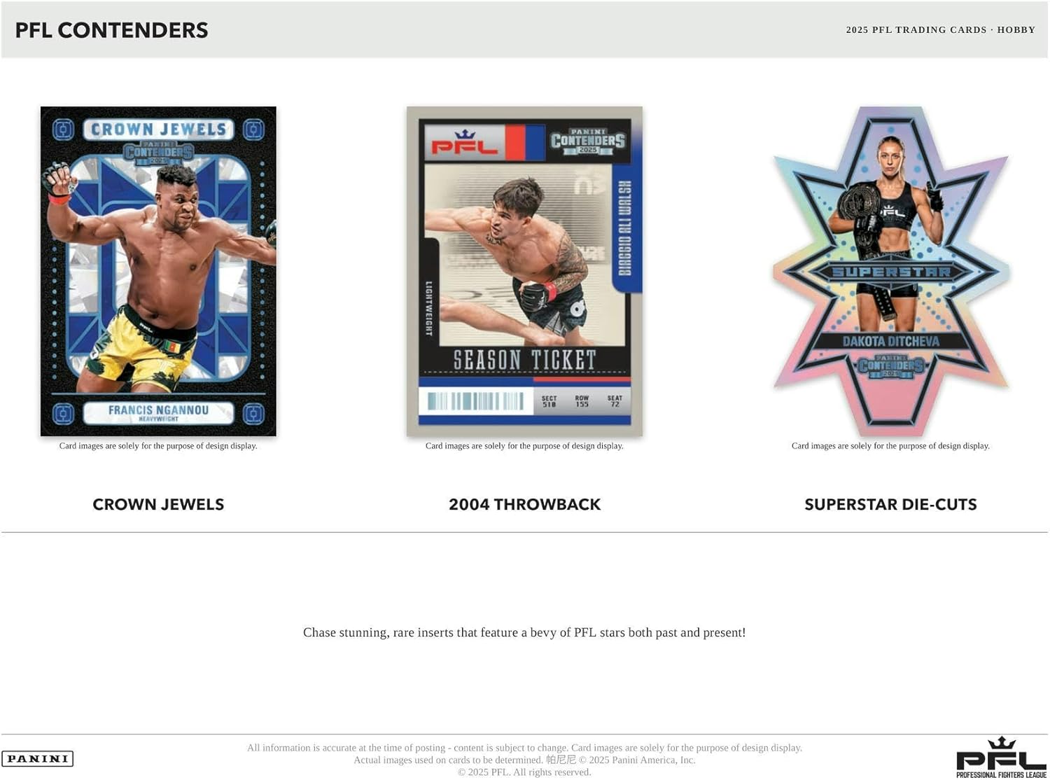 2025 Panini Contenders PFL Professional Fighters League Hobby Box