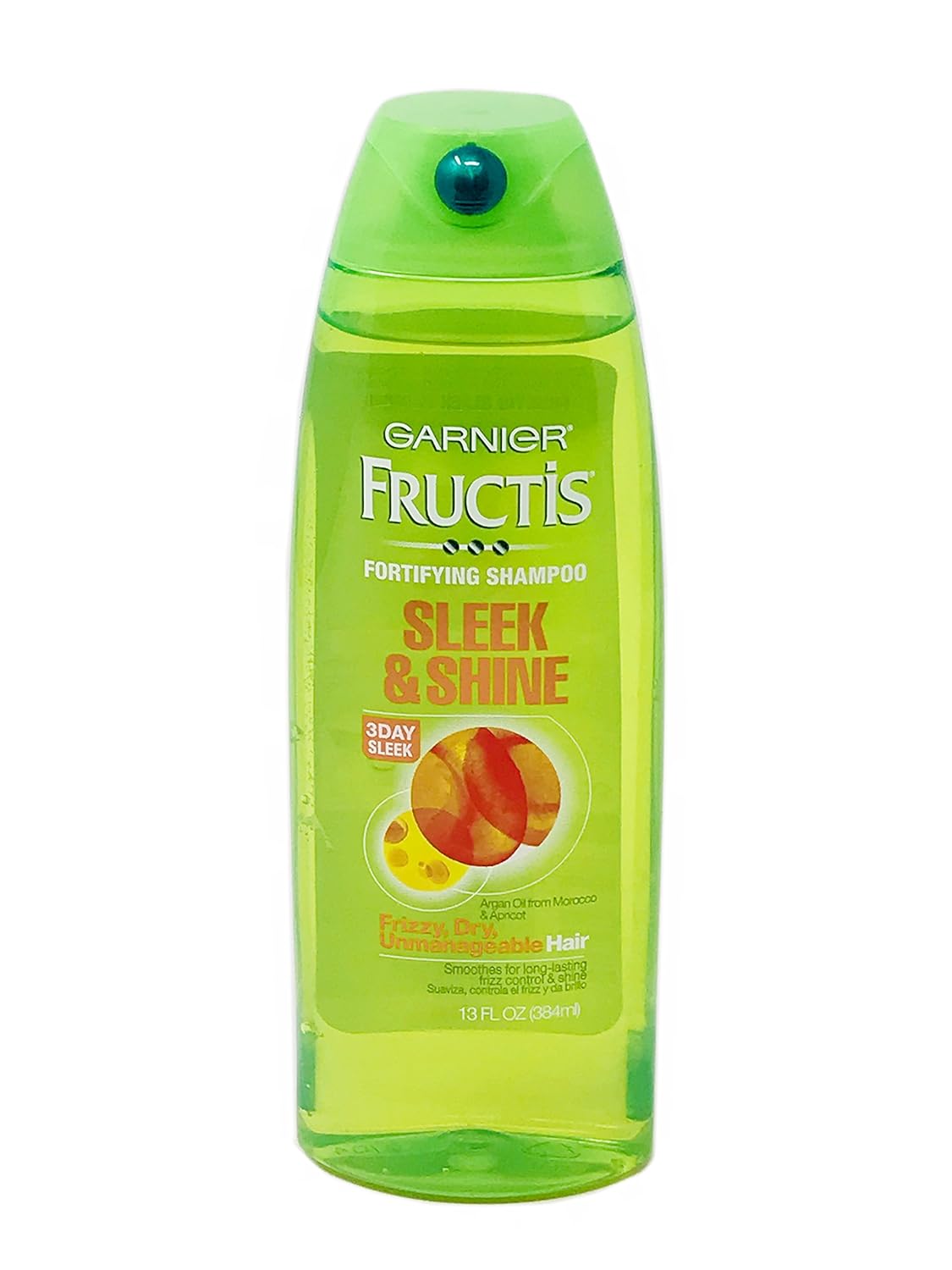 Garnier Fructis Shampoo Sleek & Shine 13 Ounce Frizzy/Dry (384ml) (2 Pack)