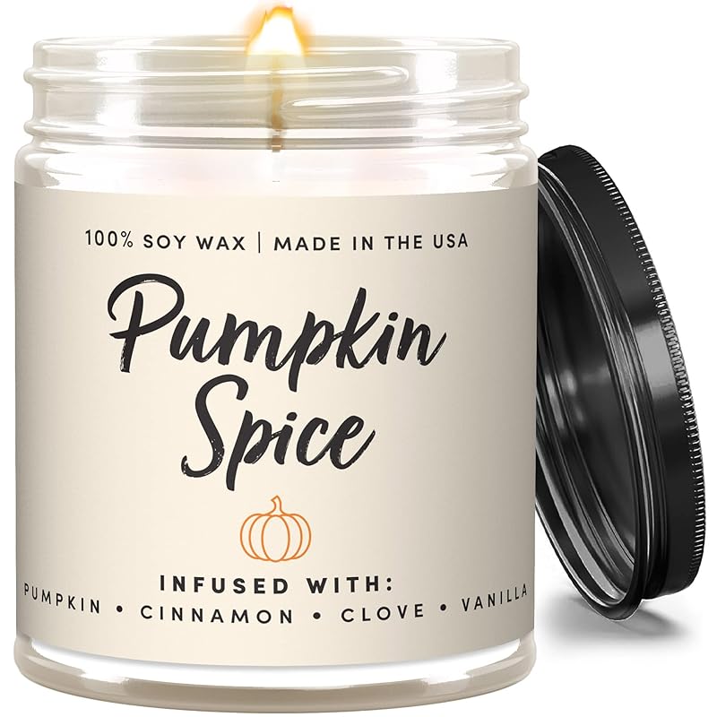 Fall Candles, Pumpkin Spice Candles for Home, Autumn Candle, Pumpkin